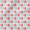 USA (Blue Pink Red) | Holiday Fabric Design | Julie Storie Designs